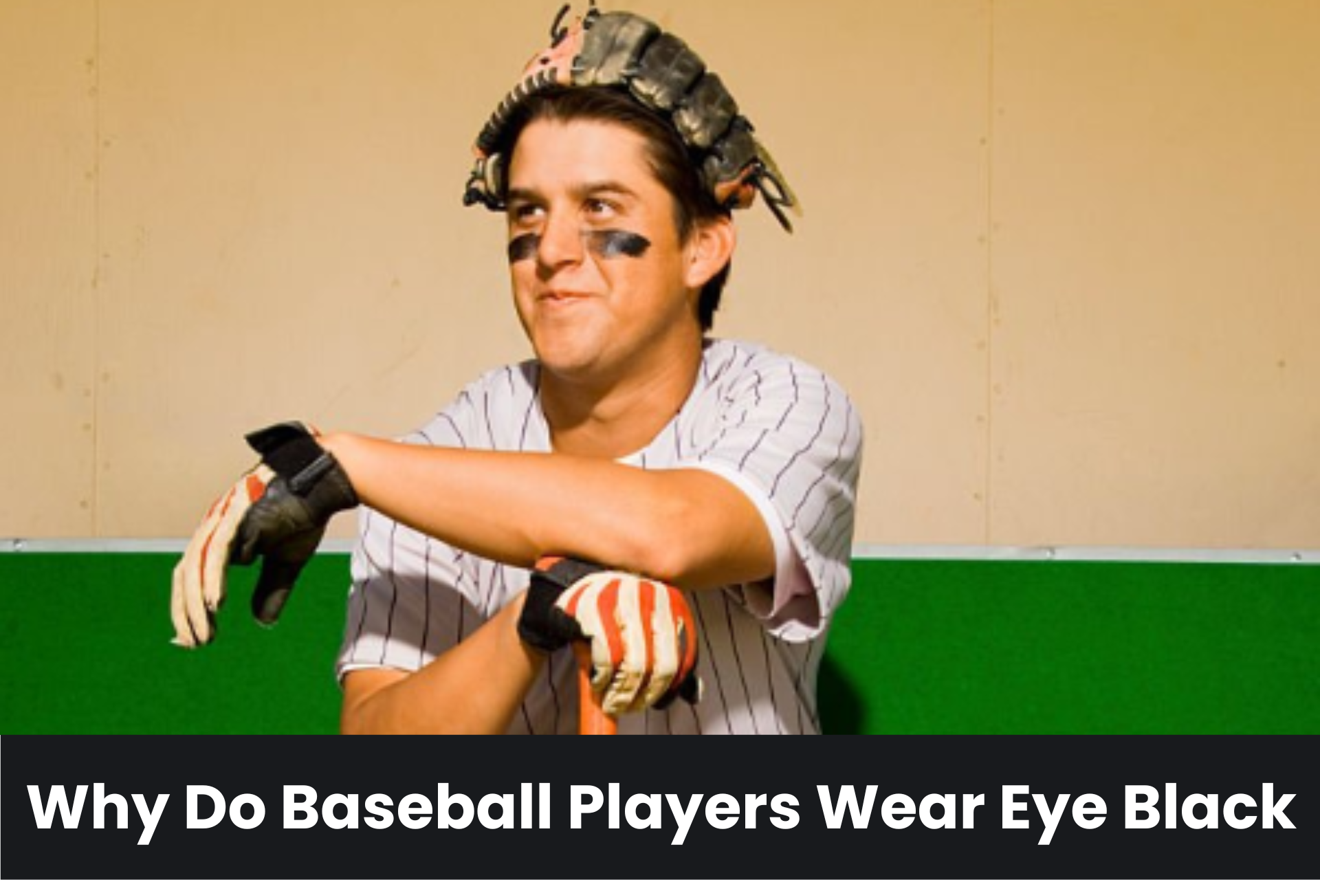 Baseball Player Wearing Eyeblack Stock Photo - Download Image Now